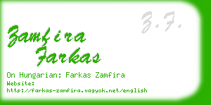 zamfira farkas business card
